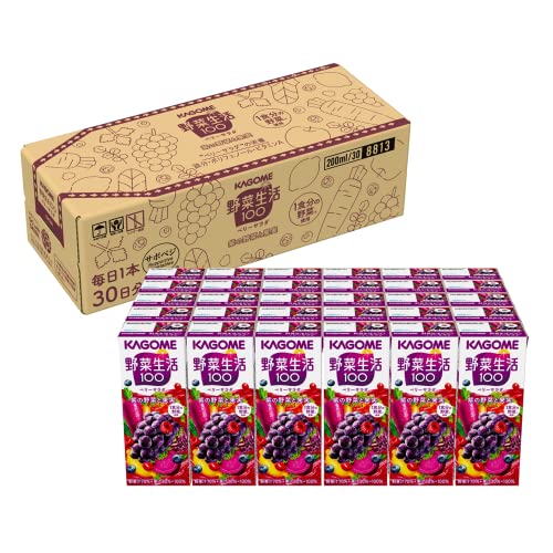 限定 サポベジ カゴメ 野菜生活100 ベリーサラダ 200ml30本 フル段ボール サポべジ