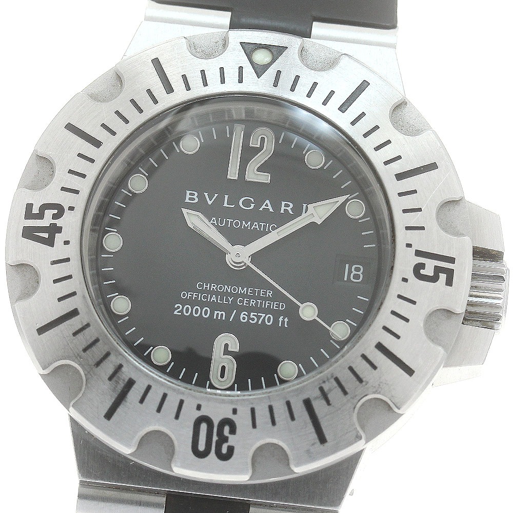 ブルガリ BVLGARI SD42S ディアゴノ スクーバ 自動巻き メンズ _881015【中古】