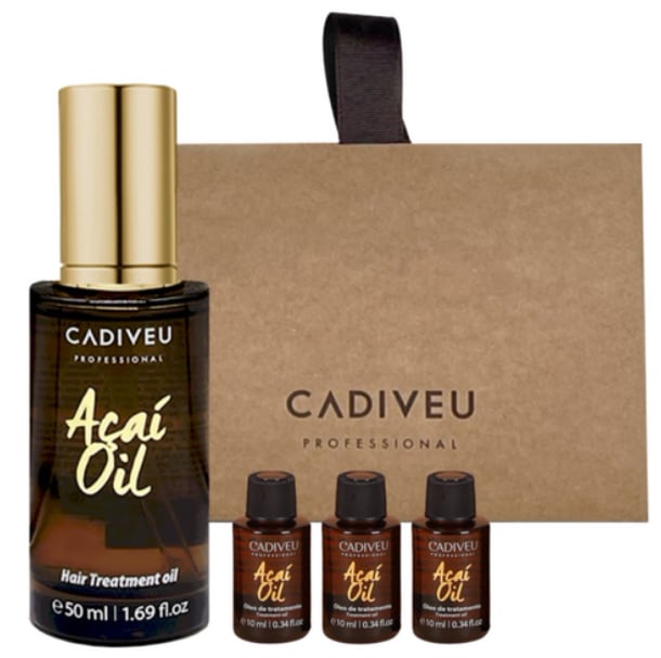 [CADIVEU]アサイオイル 50 + 30ml ヘアケア ギフトセット ヘアエッセンス べたつき無