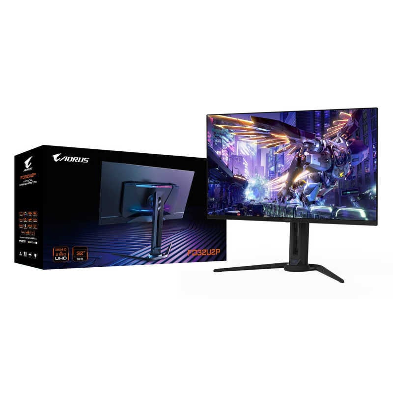 GIGABYTE　OLEDゲーミングモニター AORUS FO32U2P ［31.5型 /有機EL 4K(3840×2160) /スクエア］
