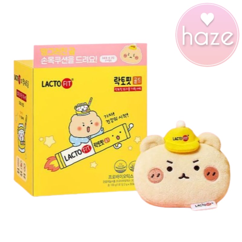 [壊れた熊xコラボ] ゴールド 乳酸菌 90包+ 壊れた熊 手首クッション贈呈 (90日分)