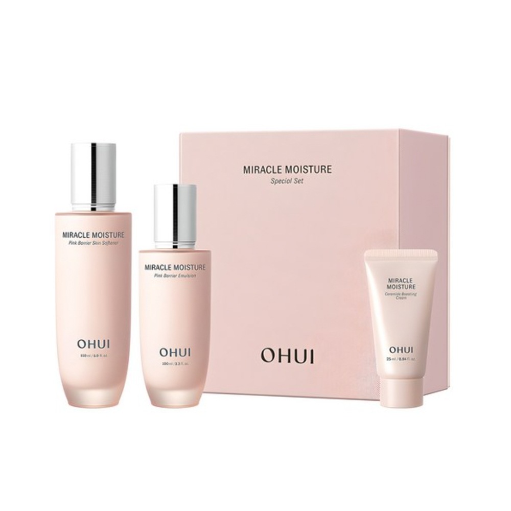 ミラクル モイスチャー ピンク バリア スキン 150ml + エマルジョン 100ml + クリーム 25ml