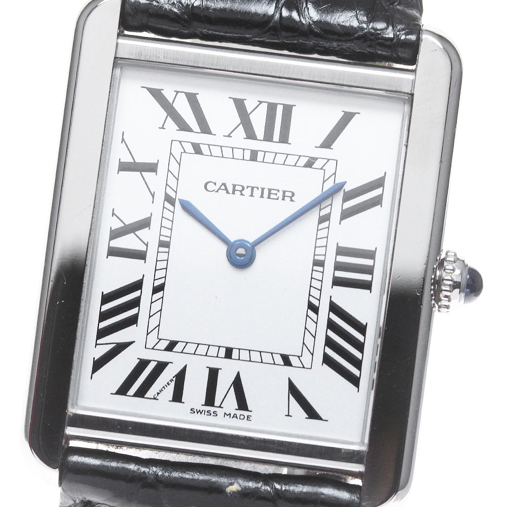 カルティエ CARTIER W1018355 タンクソロLM クォーツ メンズ _849294【中古】