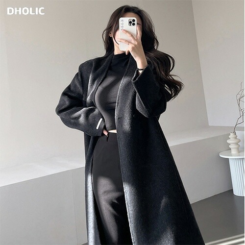 [メガ割りSALE]オーバーダブルボタンロングコート 13,286円