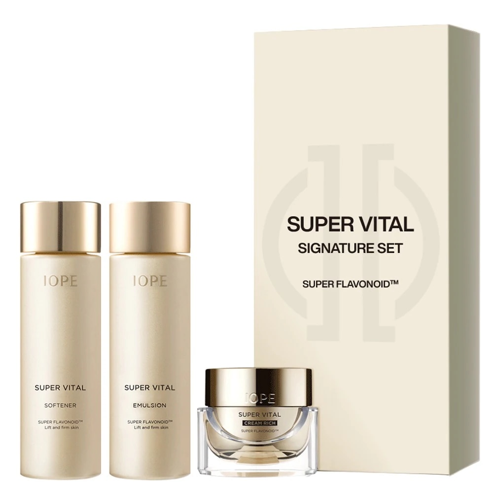 スーパーバイタル シグネチャー 基礎化粧品3種, (ソフナー80ml+エマルジョン80ml+クリームリッチ25ml)