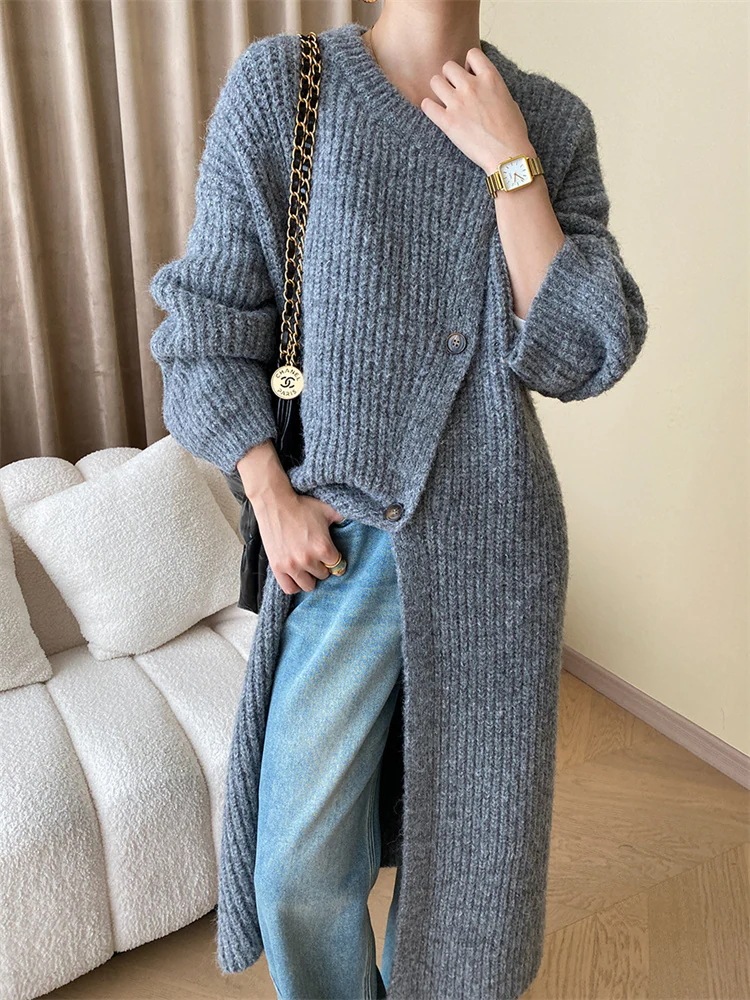 早い者勝ち スリム ゆったりする 物 カーディガン コート 怠惰な風 ロング トップス レディース 早 5,604円