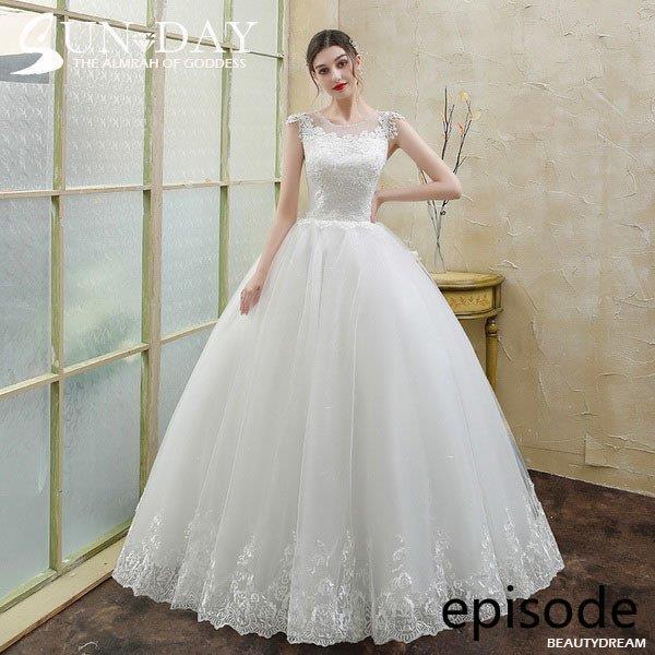 ウェディングドレス ウェディングドレス白 パーティードレス 可愛いレース 花嫁ロングドレス 結婚式 トレーンライン 二次会 エレガント お呼ばれ 挙式hs5493