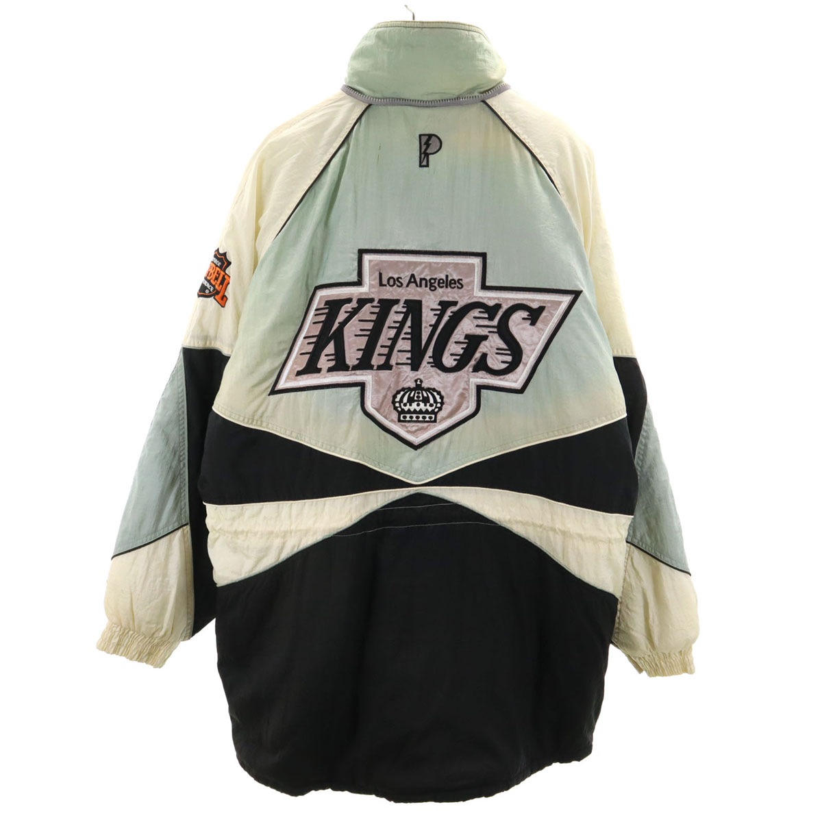 PRO LAYER プロレイヤー NHL ロサンゼルス・キングス 中綿コート L グレー系 Los Angeles Kings メンズ 古着