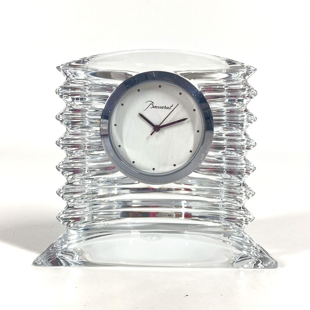 Baccarat バカラ 置時計 ラランド クロック ウォッチ インテリア ガラス クリア