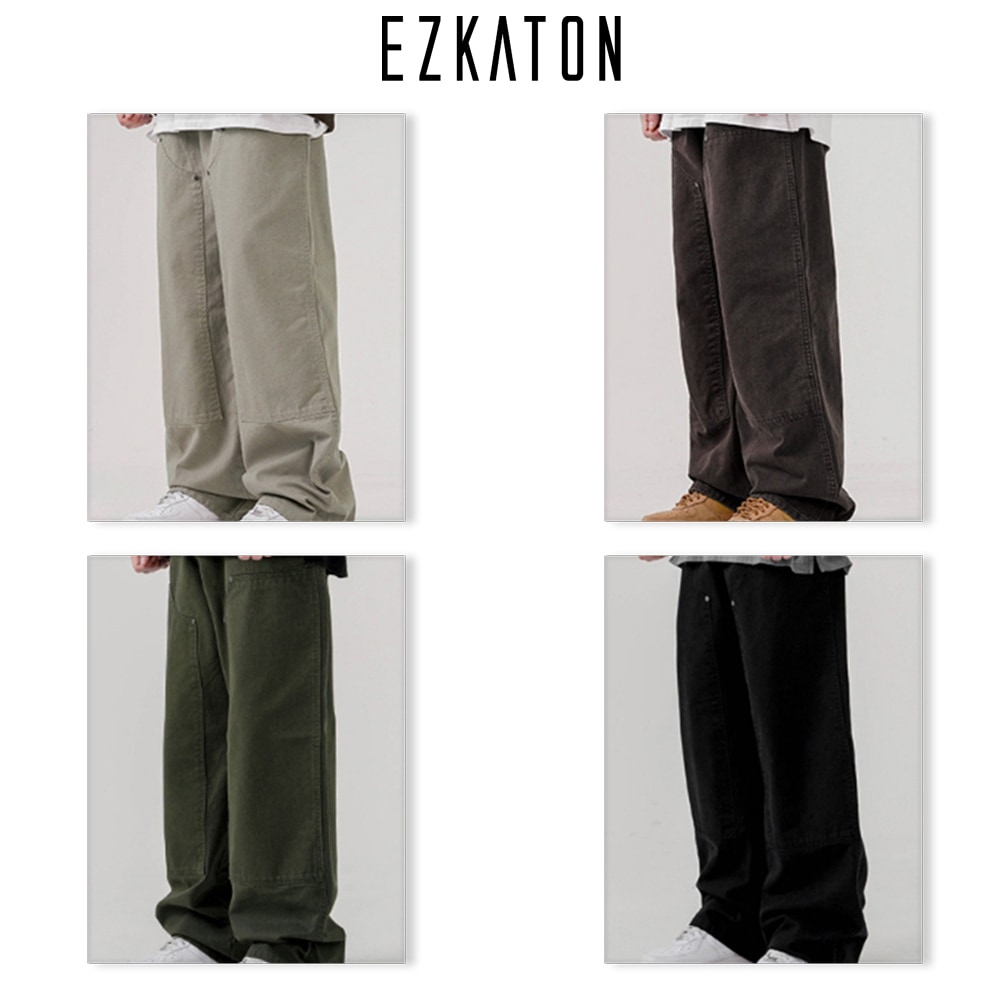 EZKATON] Parts Double Knee Pants ロングパンツ