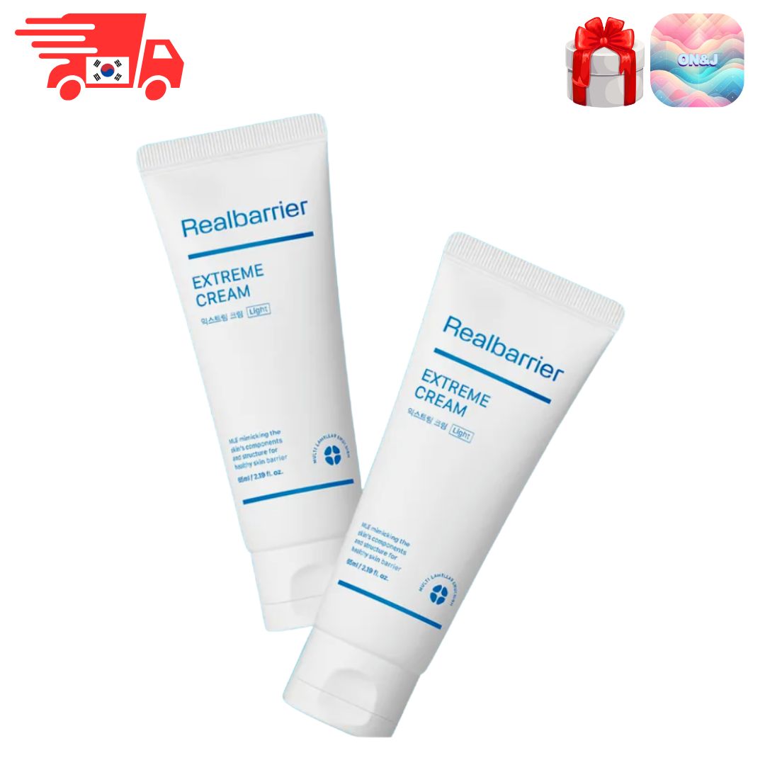 [Realbarrier ]エクストリームクリーム ライト 65mL×2本 ＋エクストリームクリーム20mL＋サシェ5枚 保湿・水分補給・スキンバリアケア