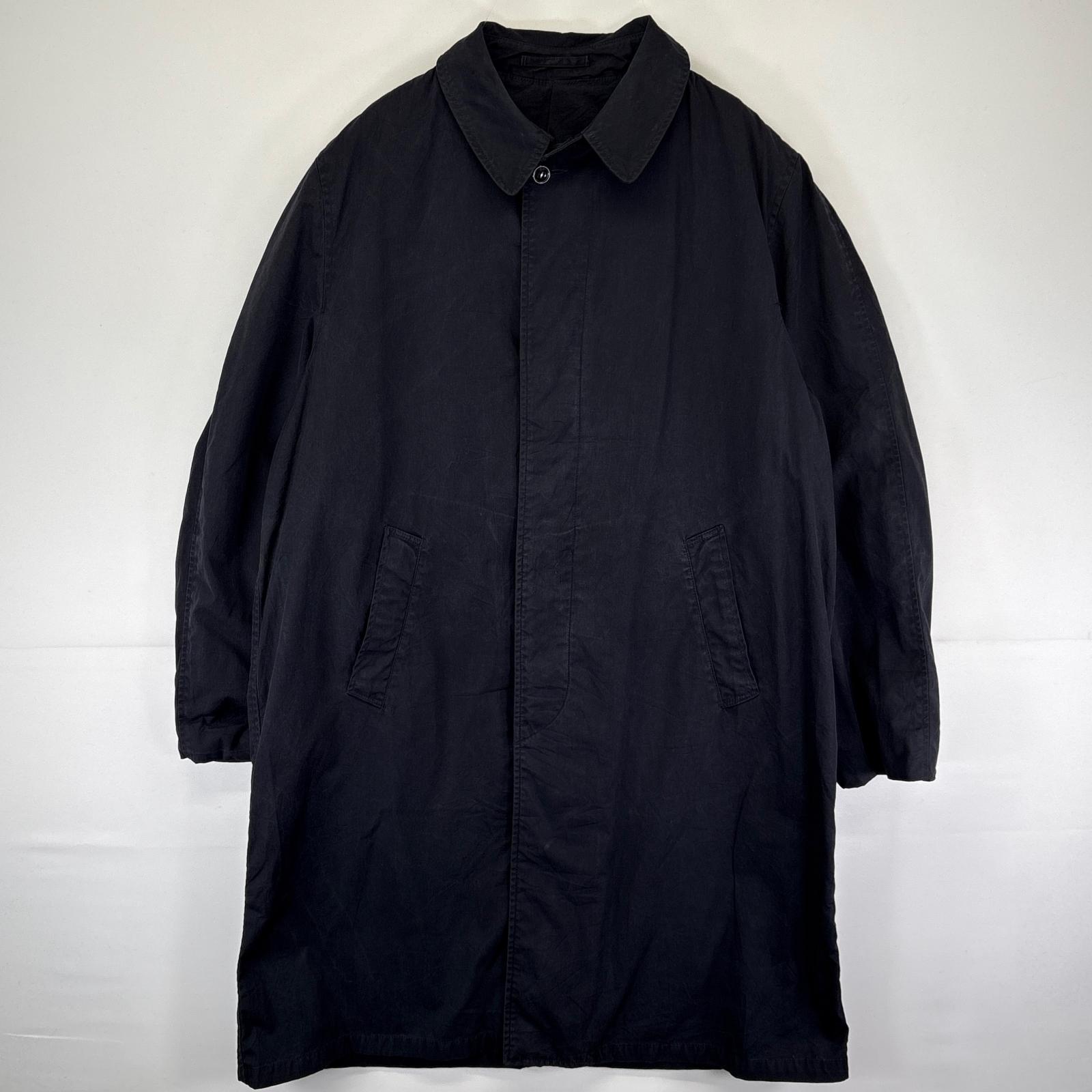 古着 80s/80年代 ヴィンテージ ミリタリー ステンカラーコート ロングコート 米軍 1982年 LARGE 4244 ブラック メンズ