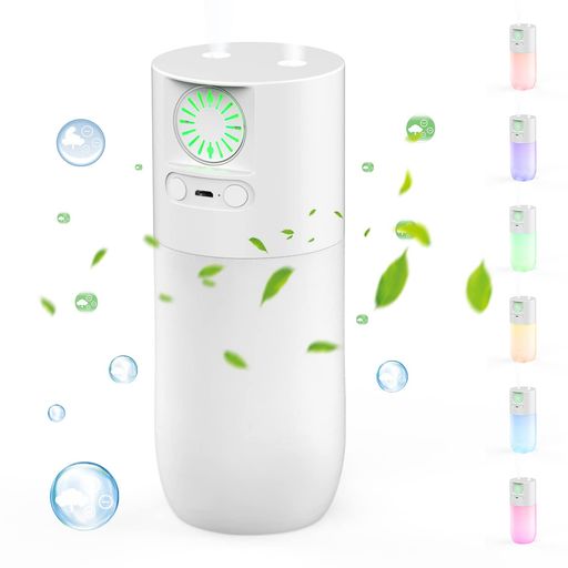 空気清浄機 小型 卓上 フィルター交換不要 LEDライト機能付き マイナスイオン 脱臭機 車載 車内 寝室 玄関 オフィスなどの場所に活躍 コンパクト USB給電式 イオン発生器 超音波式 小型加湿器