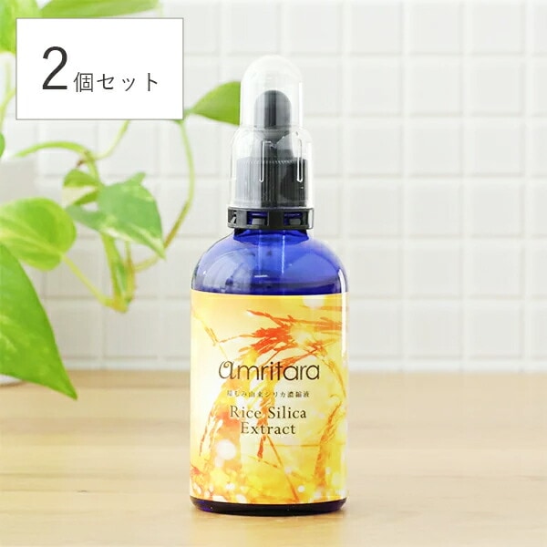 【2個セット】アムリターラ amritara 稲もみ由来シリカ濃縮液 ライスシリカエキストラクト 100ml シリカ 二酸化ケイ素 ケイ素 水溶性シリカ 濃縮液 美容 珪素 ミネラル シリカ液 髪 9,144円