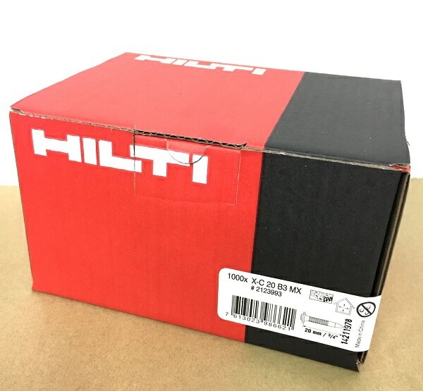 HILTI ヒルティ BX 3用ピン 連発 X-C 20 B3 MX 4000本 20mm 1000本4個 セット