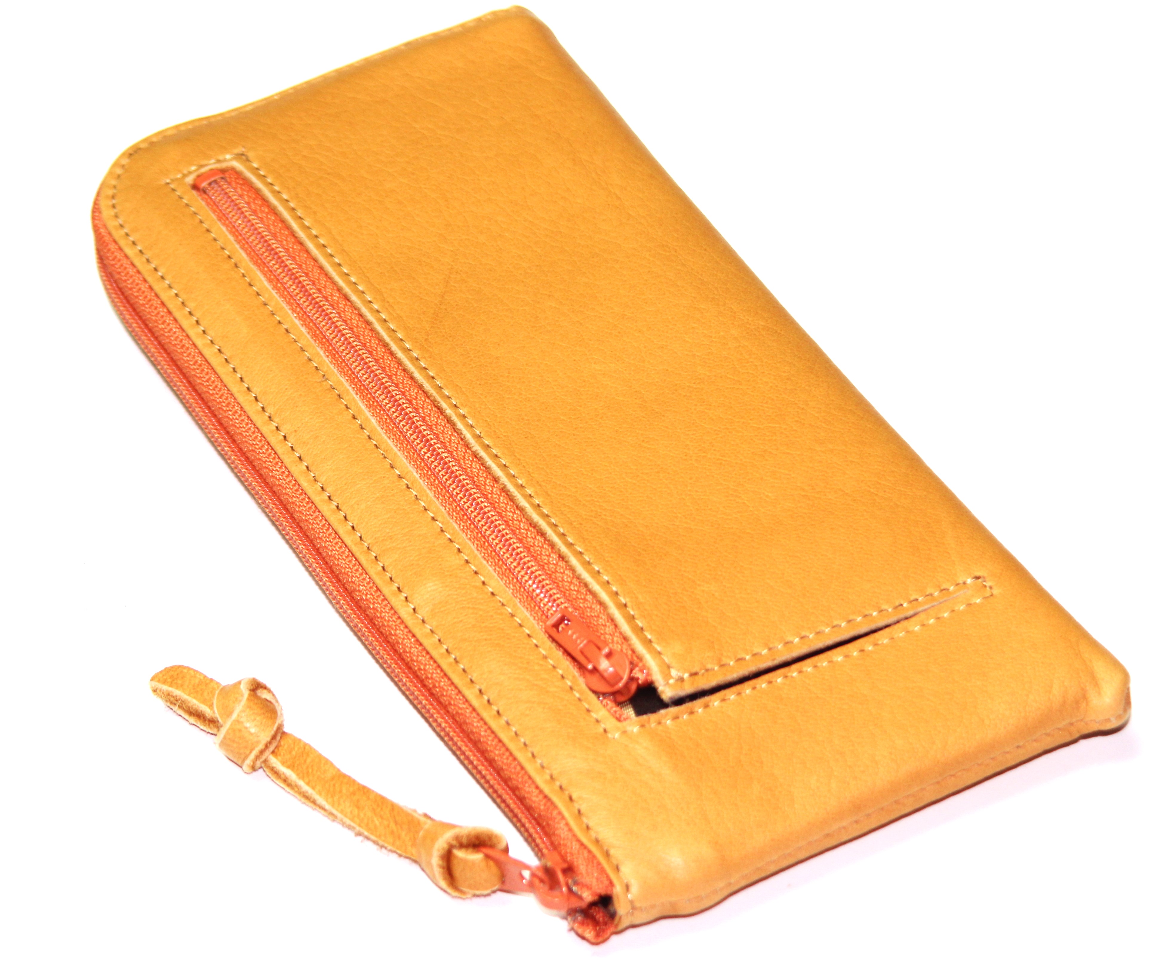 【新規OPEN】【期間限定セール】【激安】【新品未使用】本ディアスキン　鹿革　牛革　日本製　男女兼用　L字ファスナーロングウォレット　TK-DSLLW　黄
