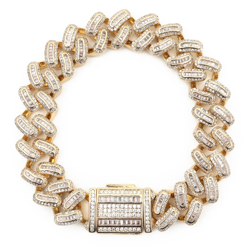 喜平 パヴェブレスレット [b341-gold]