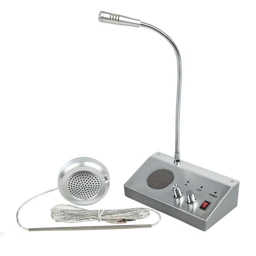 CYSSJF 受付 マイク スピーカー 窓口 インターホン 窓口通話システム 卓上マイク マイクスピーカー タンドマイク 双方向音声インターコムカウンターインターコム 銀行 病院 受付 カウンター チ