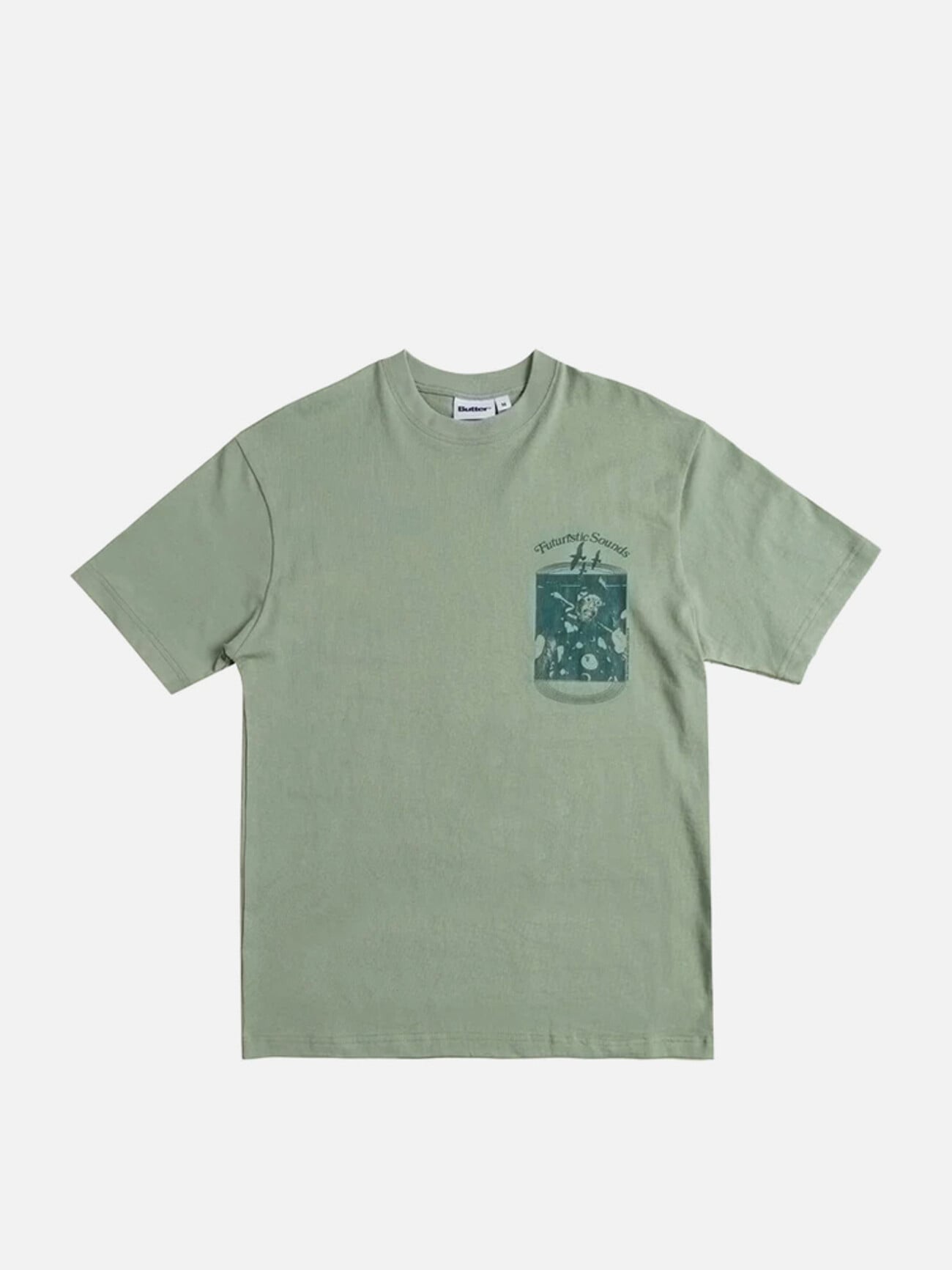 【BUTTER GOODS】 FUTURISTIC SOUNDS TEE : ICE