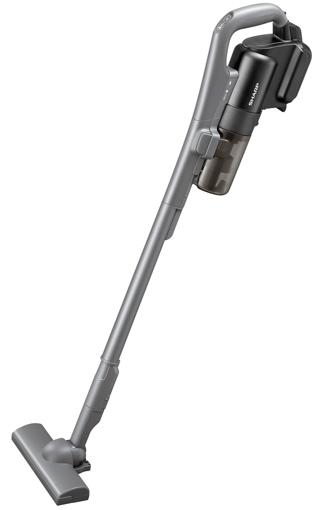 シャープ EC-PT2-H サイクロン式スティッククリーナー 充電式 フロアブラシ アッシュグレー ECPT2H