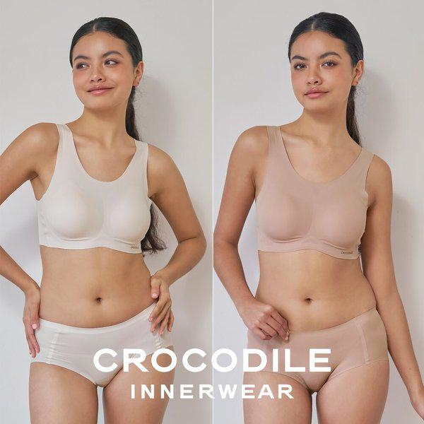 [] ソフトフィット シェルロン Uネック パッド一体型 ブラ+パンティー 4種セット オートミール ダークベージュ CDW5M0103_T