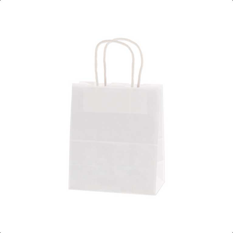 （まとめ買い）HEIKO 紙袋 25チャームバッグ 25CB 21-12 50枚入 晒白無地 003266000 [x3]