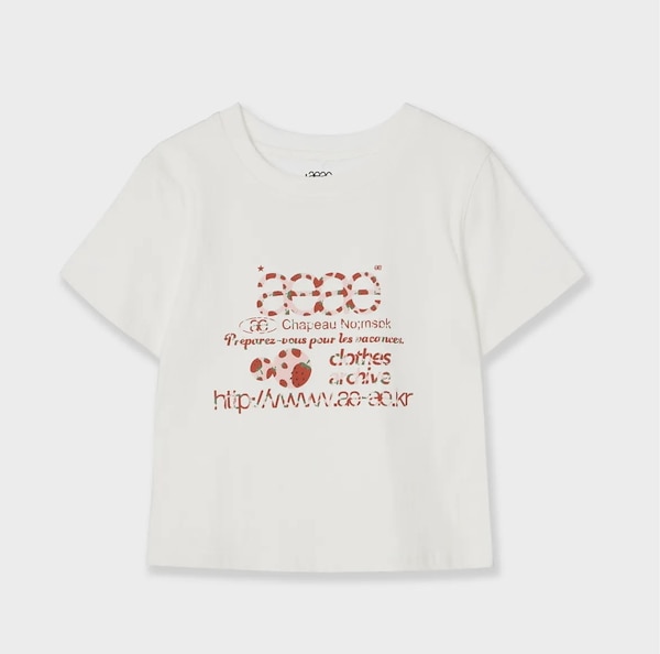 Qoo10 aeae WEB LOGO CROP ロゴ 半袖