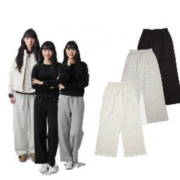 女性バックブラシワンタックワイドパンツ10540-138-852-12AB-SH