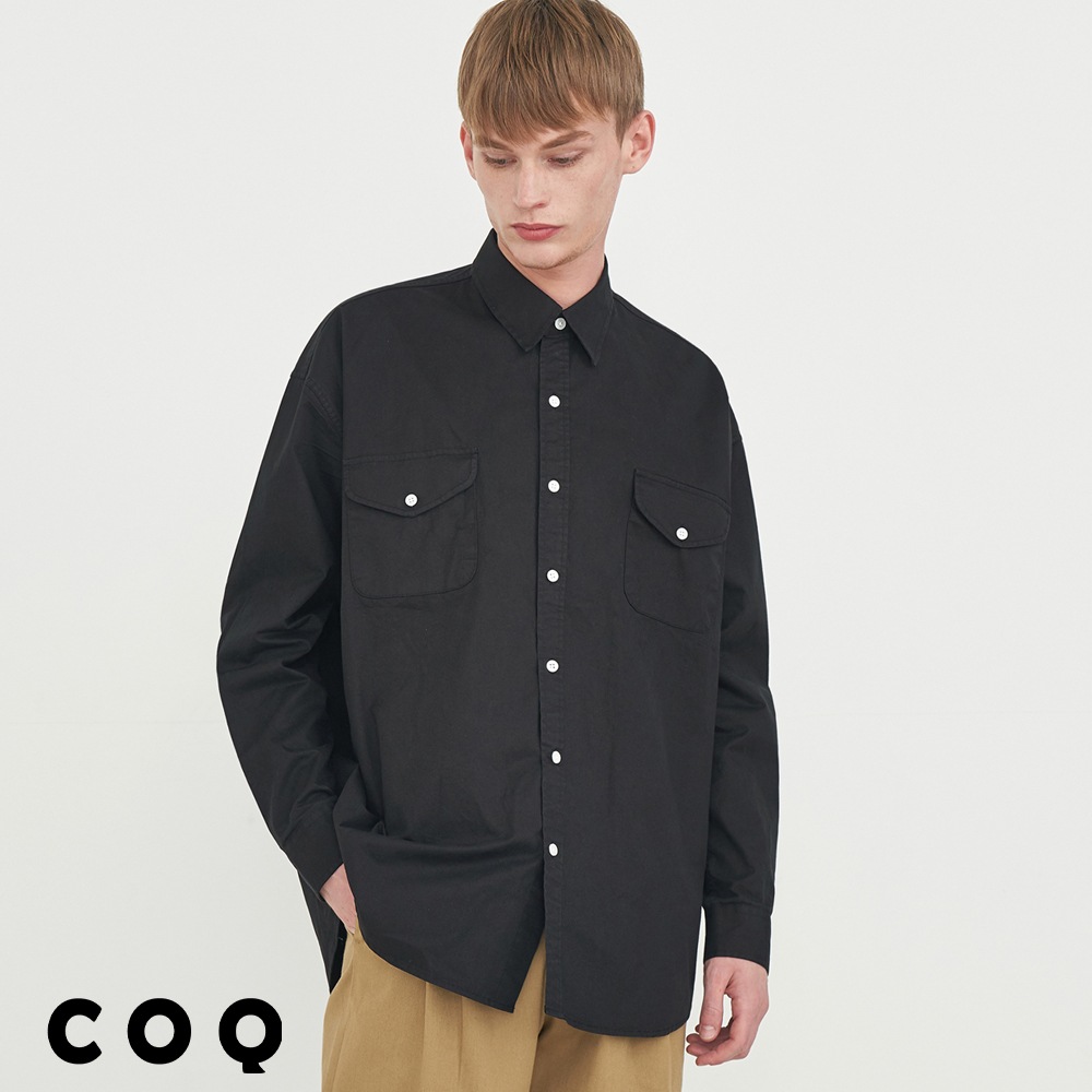 衣服ポケットシャツ_ブラック 5,142円