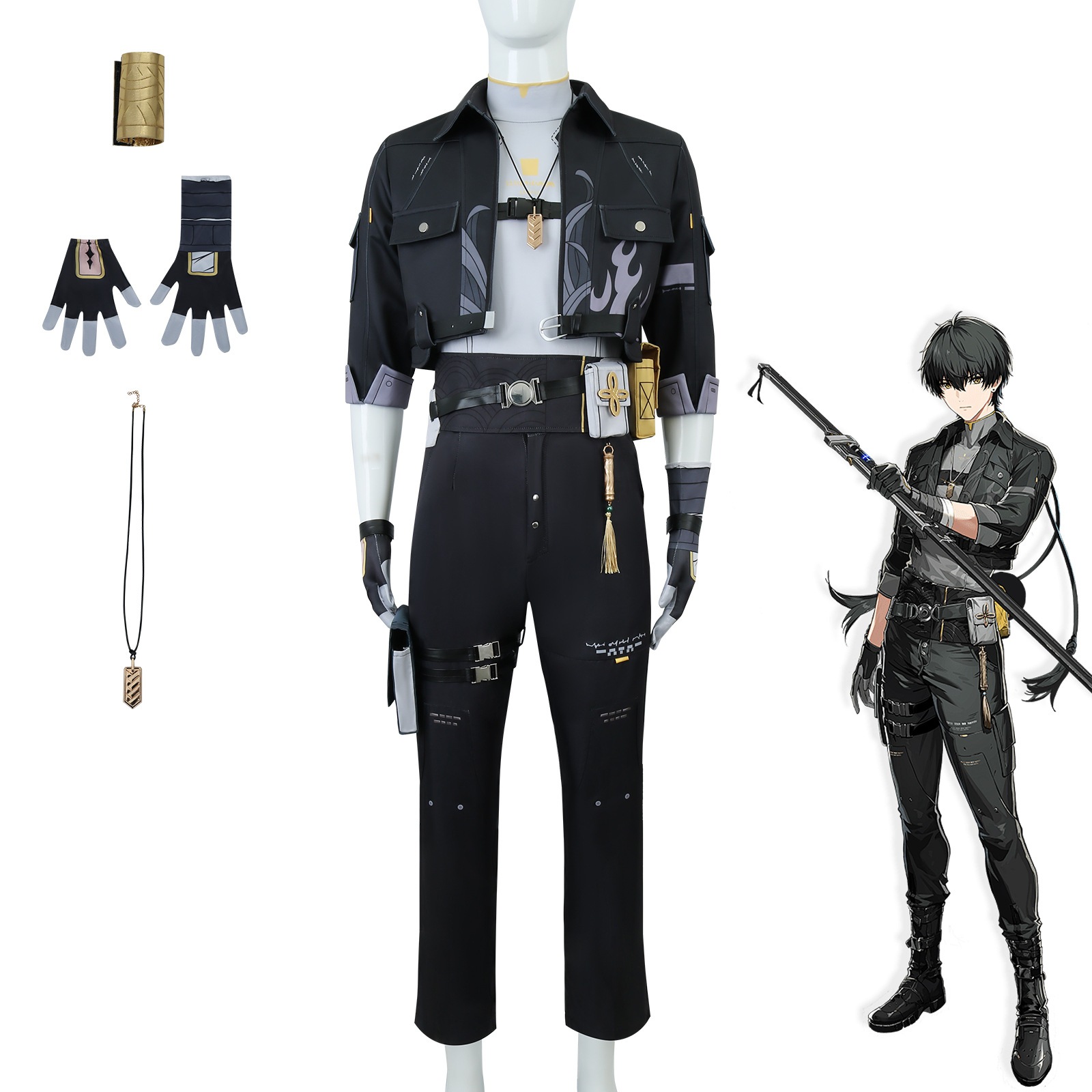 鳴潮cos服舞獅子少凌陽国男型漂泊者コスプレ衣装アニメコスプレ服 13,623円