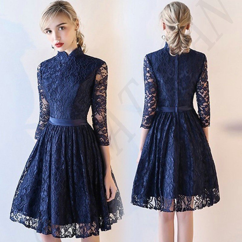 パーティードレス 膝丈ドレス 成人式 ドレス 結婚式 ドレス 同窓会 二次会ドレス ウェディングドレ 7,494円