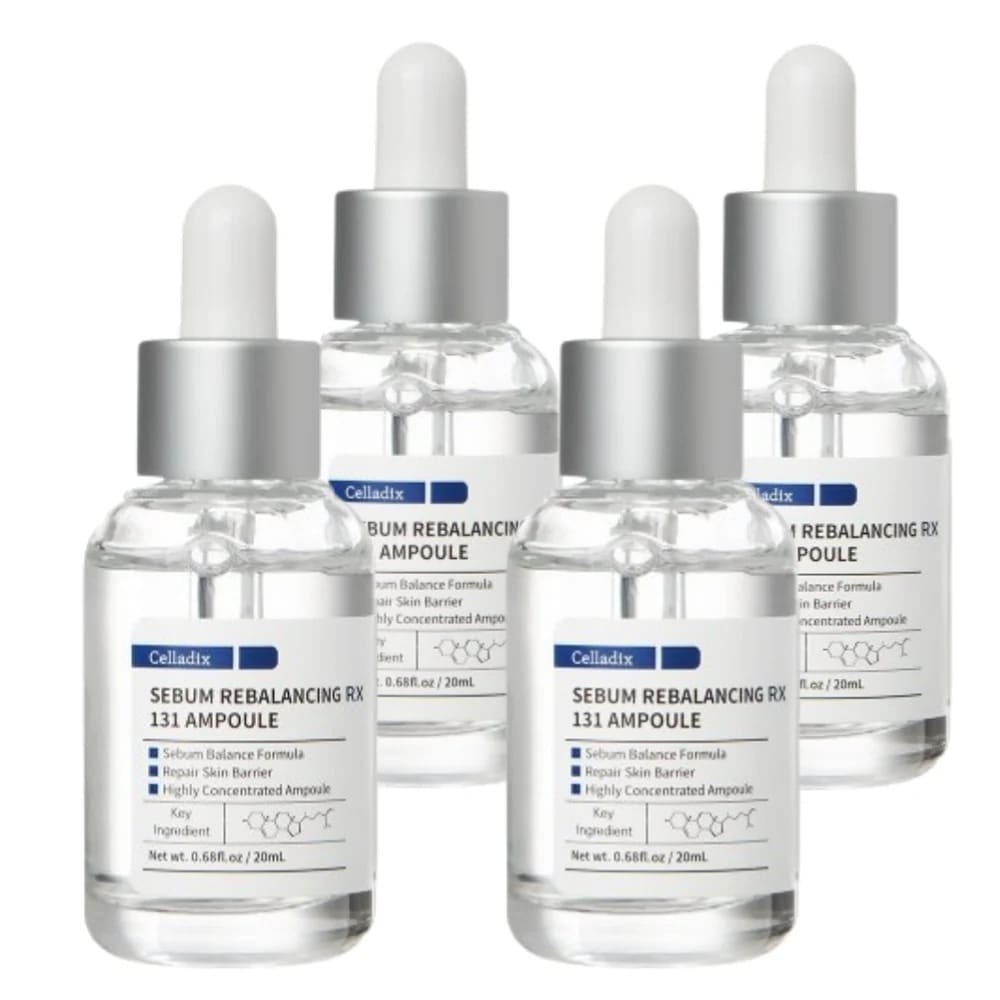 【期間限定3+1/ニキビケア】セバム リバランシング RX131 アンプル (20ml) / 皮脂をやさしく改善 / ニキビ肌専用美容液 / ニキビ跡 肌荒れ 黒ずみ 毛穴 ホワイトヘッド