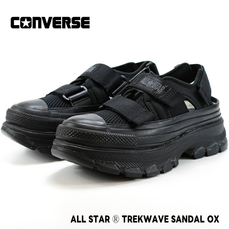 オールスター (R) トレックウエーブ サンダル OX 31310821 ブラックモノクローム ALL STAR (R) TREKWAVE SANDAL OX 韓国 厚底 サンダル 5.5cm ヒール