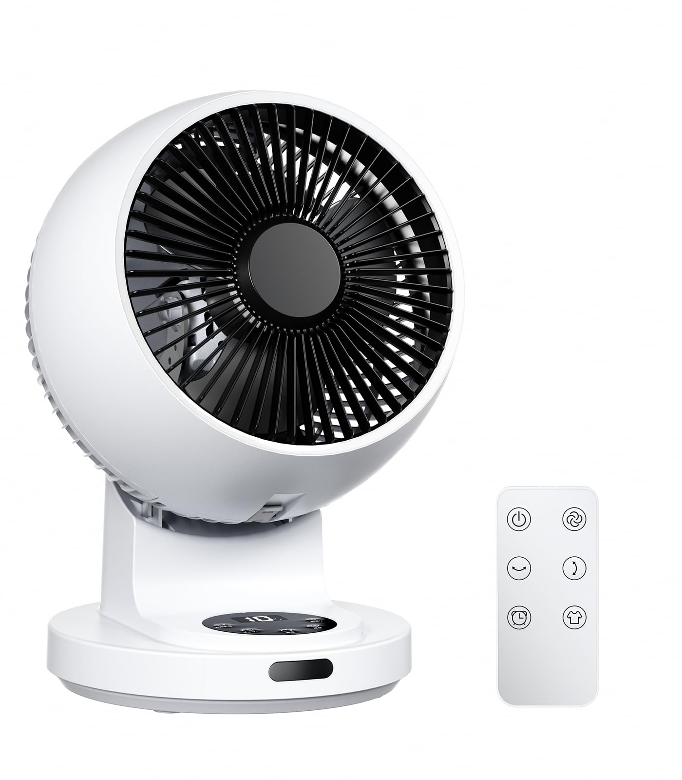 サーキュレーター【360強風(花粉の換気梅雨干し冬夏節電)】DCモーター 上下左右 首振り 静音 1-12時間入/切タイマー 11段階風量調節 リモコン付き 小型 扇風機 分解丸洗い 梅雨対策 猛暑対