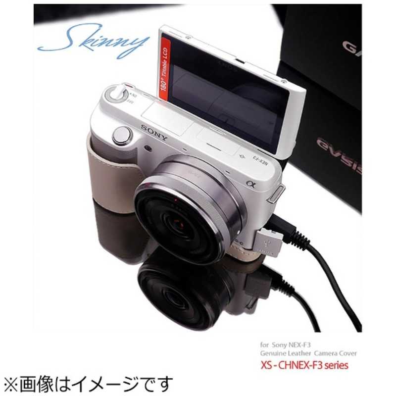 GARIZ　カメラハーフケース ソニー α NEX-F3用(クリーム)　XS‐CHNEXF3C