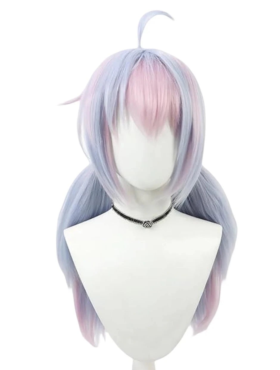 コスプレウィッグ宇沢レイサ紫金髪耐熱文化祭小物ハロウイーンウィッグかつらネット付きコスチューム