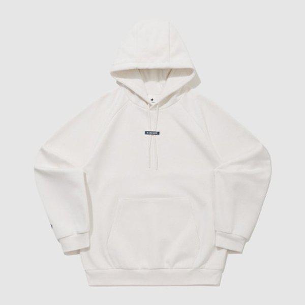 ユニ エッセンシャル ルーズ 起毛 フード付きTシャツ アイボリー QQ423LHDO2-IVY