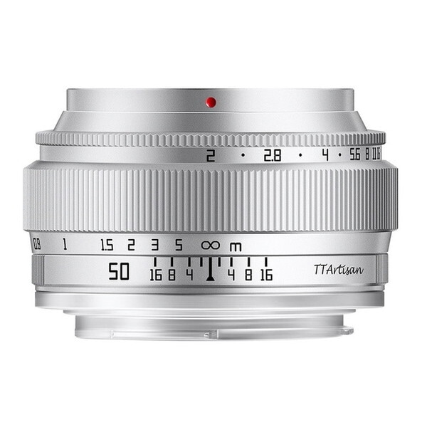 TTArtisan E-50mm f/2 (S) シルバー 単焦点レンズ (ソニーEマウント)