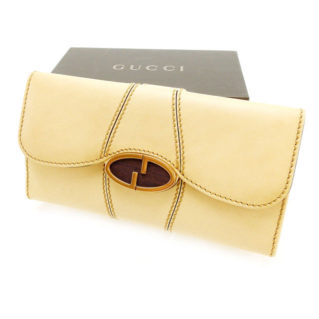 長財布 Wホック ベージュ 中古 61,058円