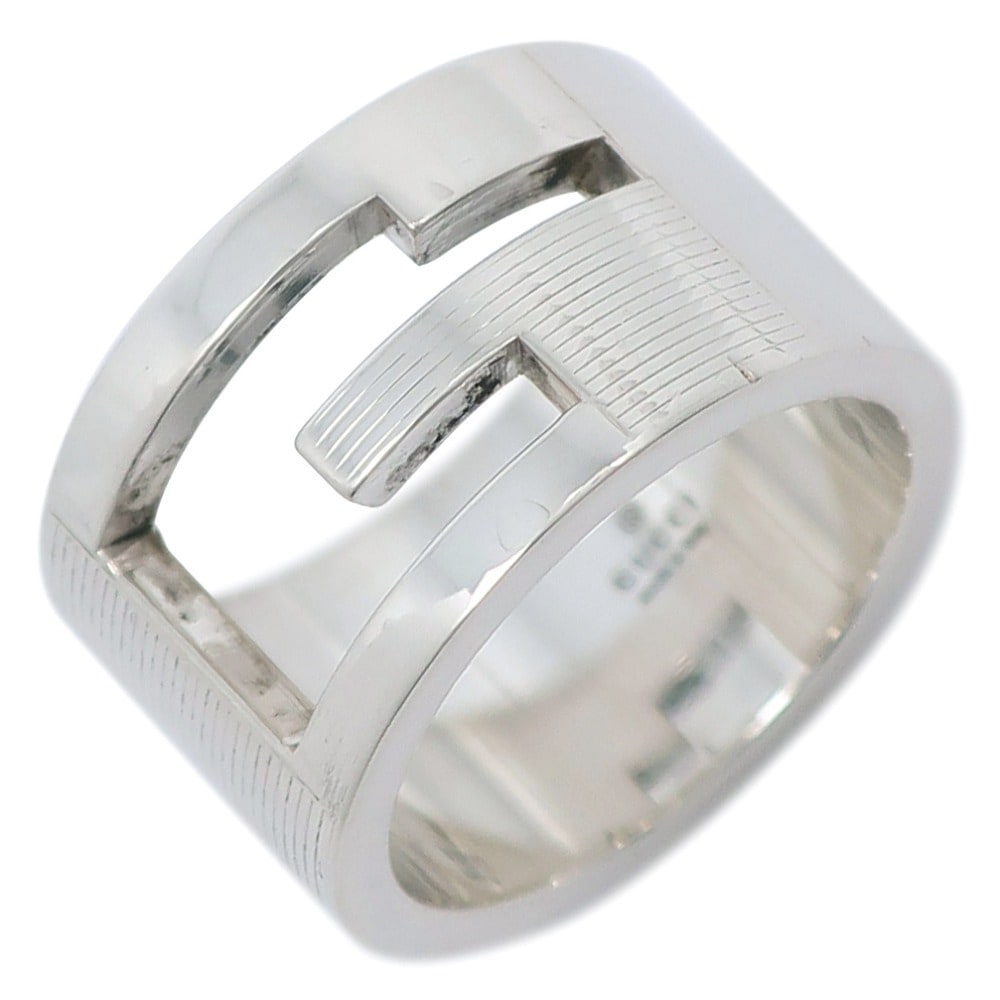 ブランデッドG ワイド リング・指輪 シルバー925 11号 約11.6g レディース 中古品 A-ランク