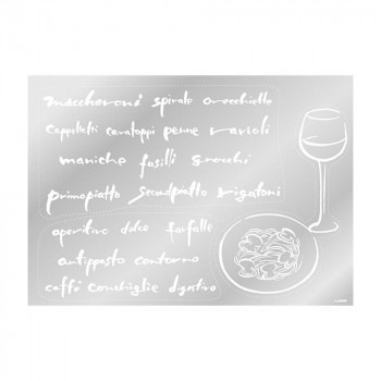 Pウィンドウシール 60309 イタリアン イラスト 点線カット