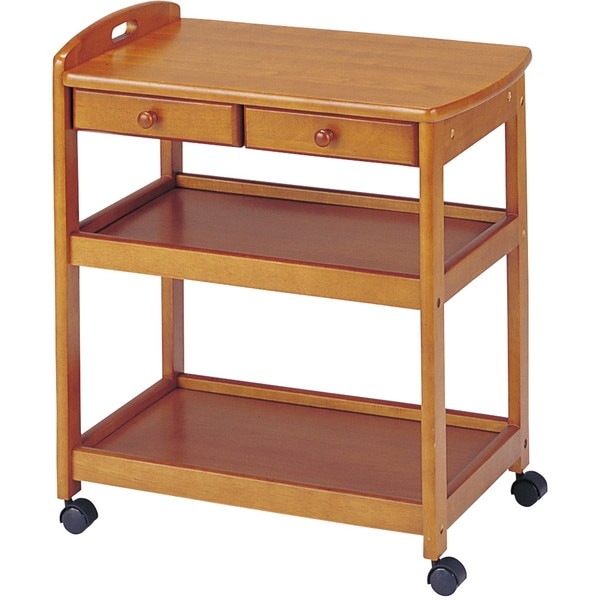 KW-600H(BR) キッチンワゴン ブラウン