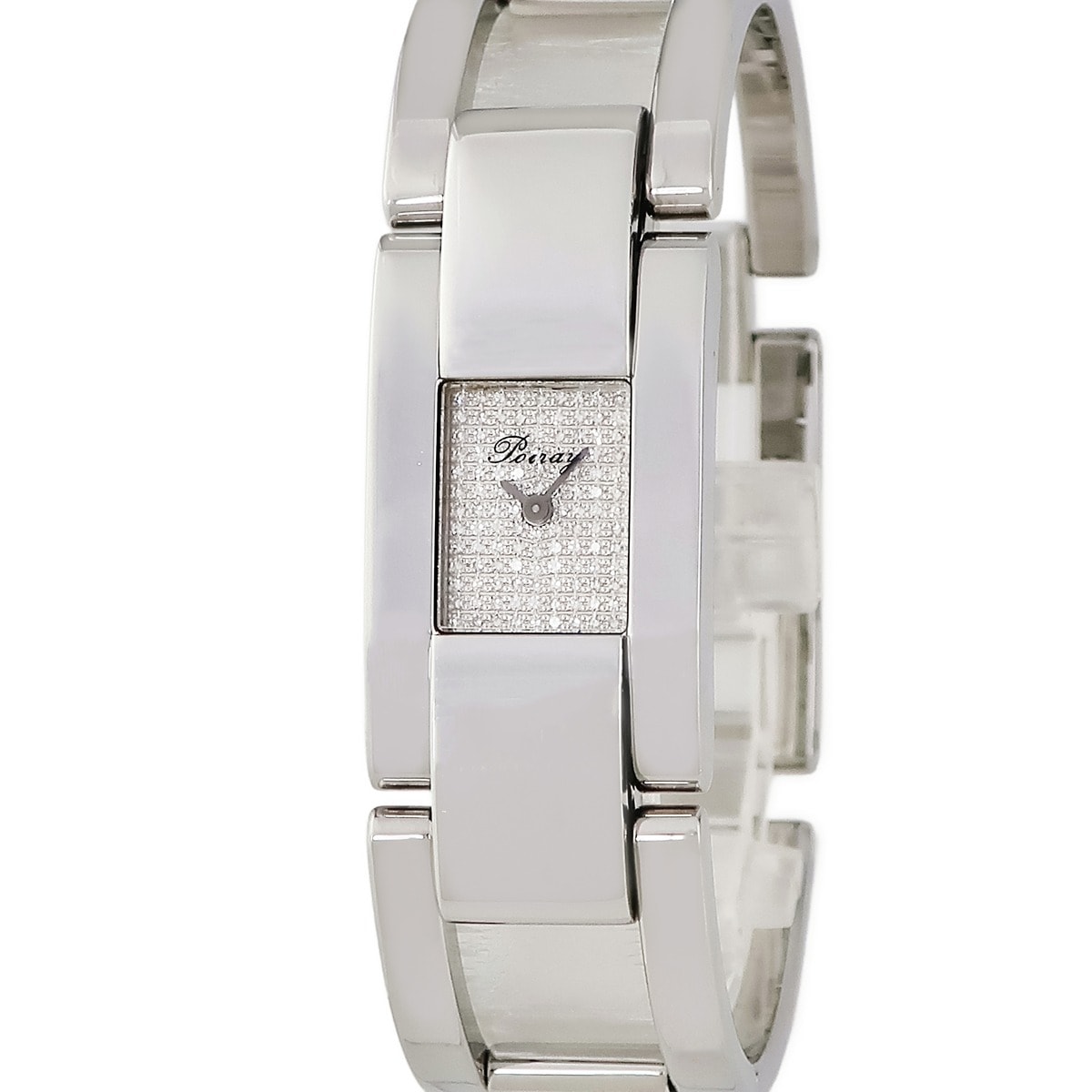 マ・プルミエ クオーツ レディース 純正ダイヤ パヴェ スクエア 3年保証