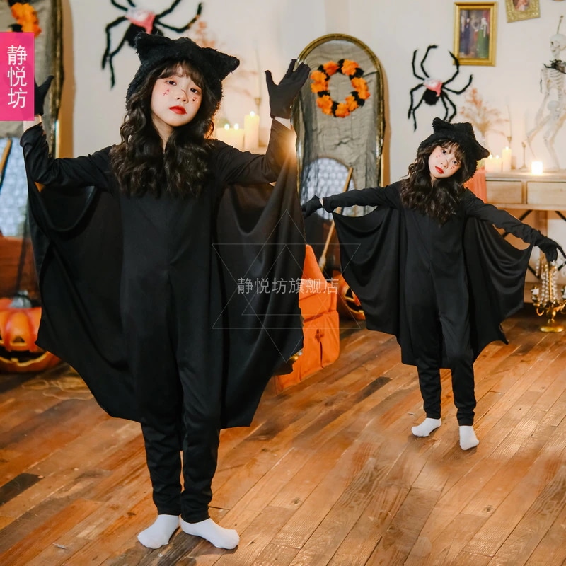 2025ハロウィン子供用コスチューム吸血鬼コウモリ悪魔コスチューム動物子供用コスチュームロールプレイパフォーマンスコスチューム