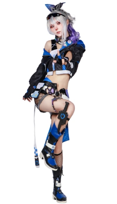 崩壊:スターレイル 銀狼 ぎんろう Silver Wolf コスプレ衣装 ウィッグ付きお盆 舞台服 ハロウィン クリスマス 仮装