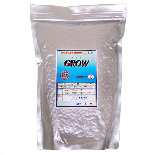 どじょう養殖研究所 グロウE ペレットタイプ (浮遊性 顆粒タイプ) 1kg 中型熱帯魚向け 熱帯魚 餌 フード