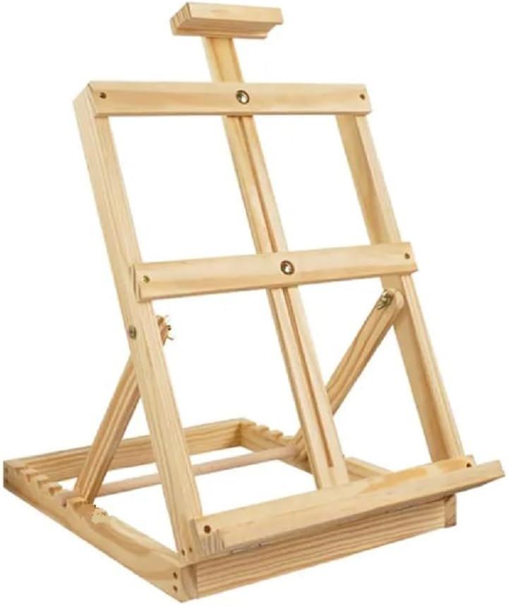 卓上イーゼル 木製 折りたたみ 軽量 高さ 角度 調整可能 絵画 スケッチ(ライトブラウン) 4,775円