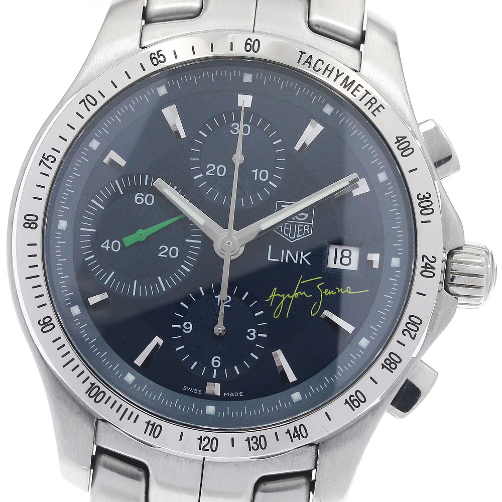 タグホイヤー TAG HEUER CJF2113 リンク アイルトン・セナ限定モデル 自動巻き メンズ 美品 _921221【中古】