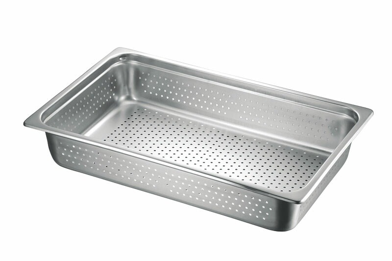 本間製作所 仔犬印 18-8 ホテルパン 穴明 1/1 深さ150mm