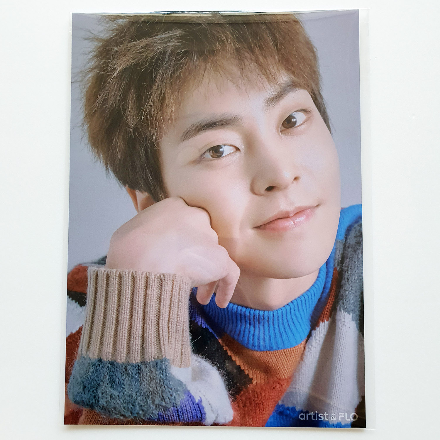 [Rare Item] SM TOWN SM Artist n FLO [EXO] Promotional Official XIUMIN A4 Photo ver.2